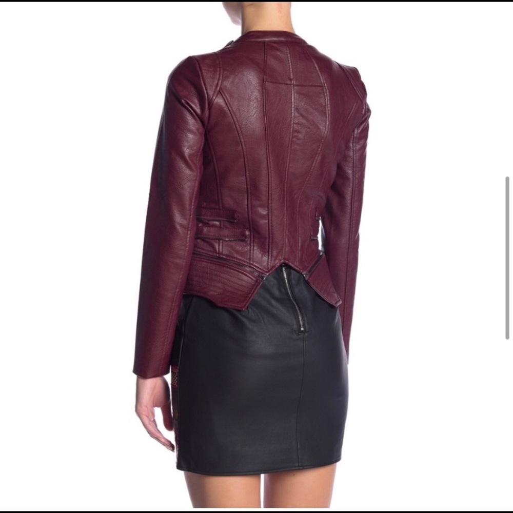 ROMEO & JULIET Faux Leather Rocker Jacket L - Picture 3 of 4